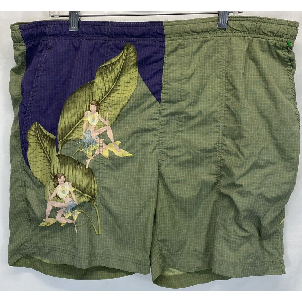 TOMMY BAHAMA Men's Swim Trunks Hawaiian HULA GIRLS Drinking/Smoking  Size L ***